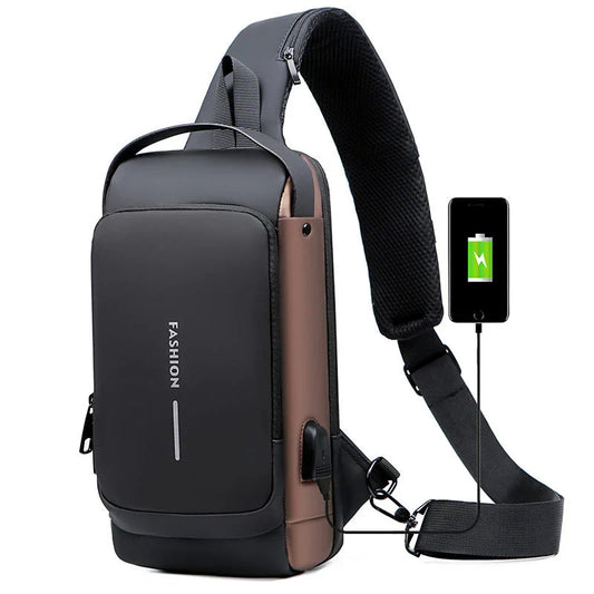 USB-Ready Crossbody Sling Bag