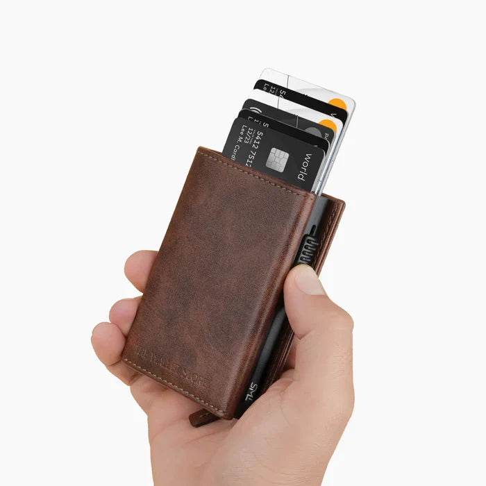 RFID Cardholder Wallet — Brown