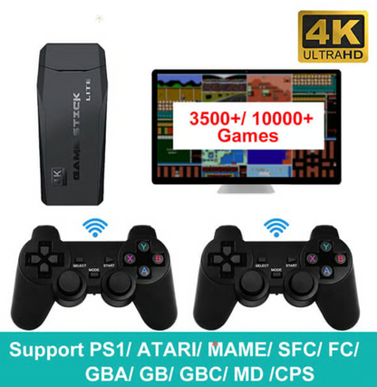 Retro Game Stick with Wireless Controllers