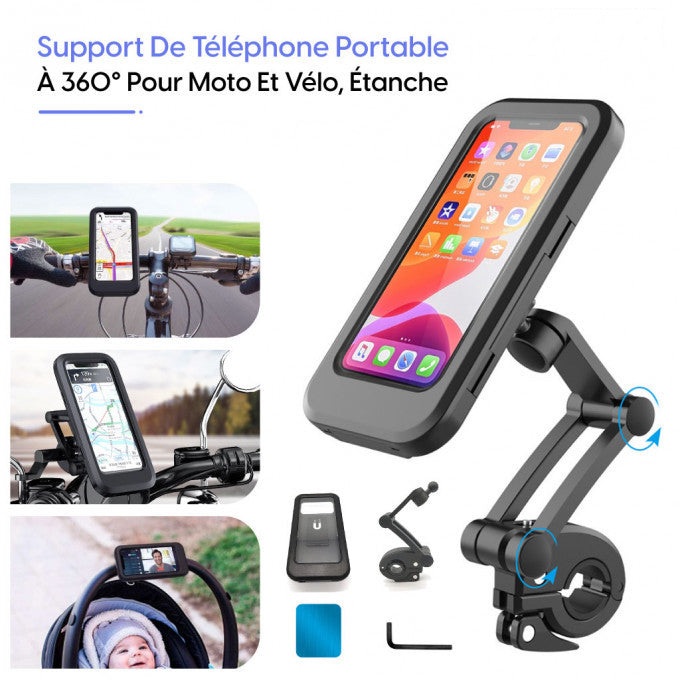Weather-Resistant Bicycle and Motorcycle Phone Holder