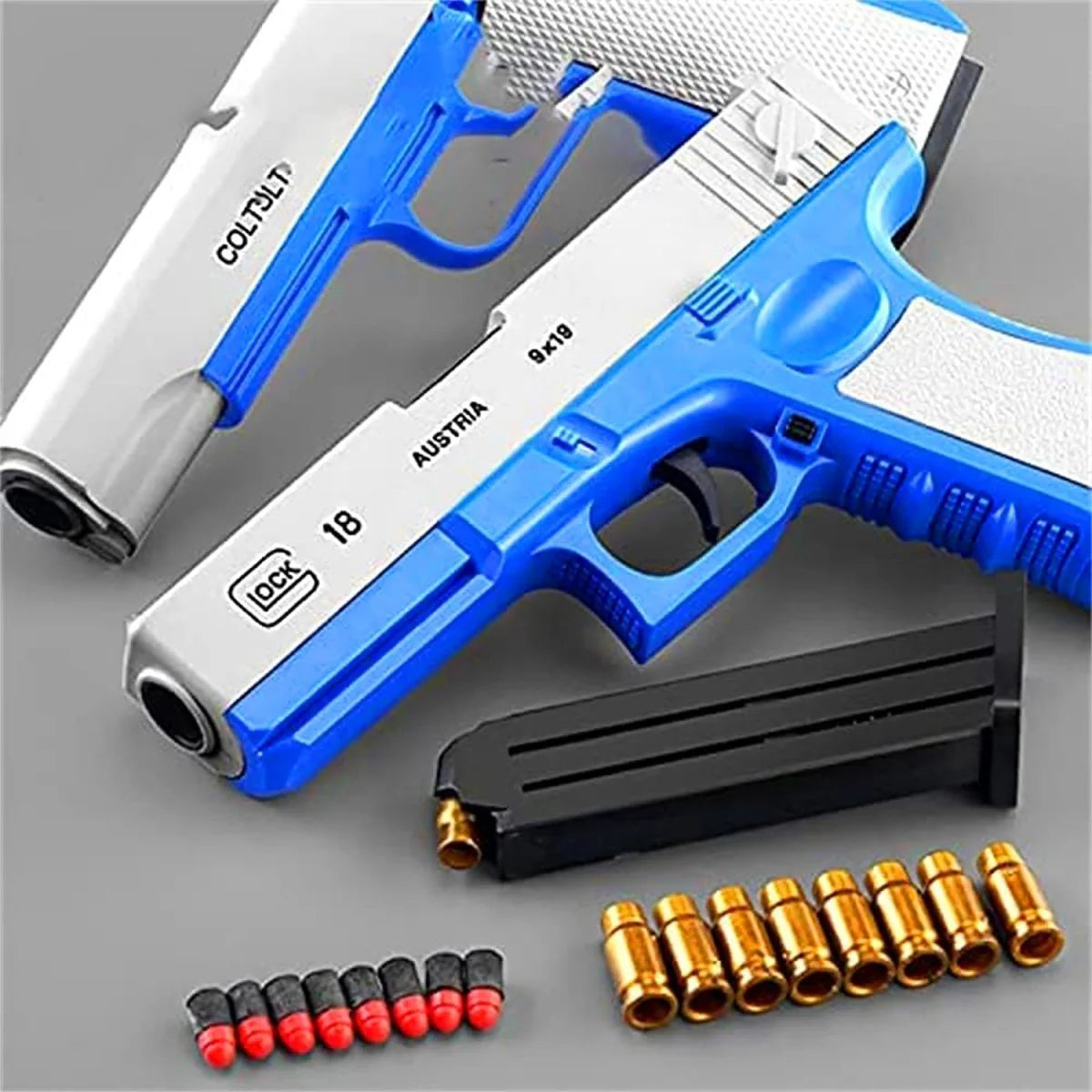 Glock Eject Mechanism Gun with Ejecting Toy Pistol for Kids