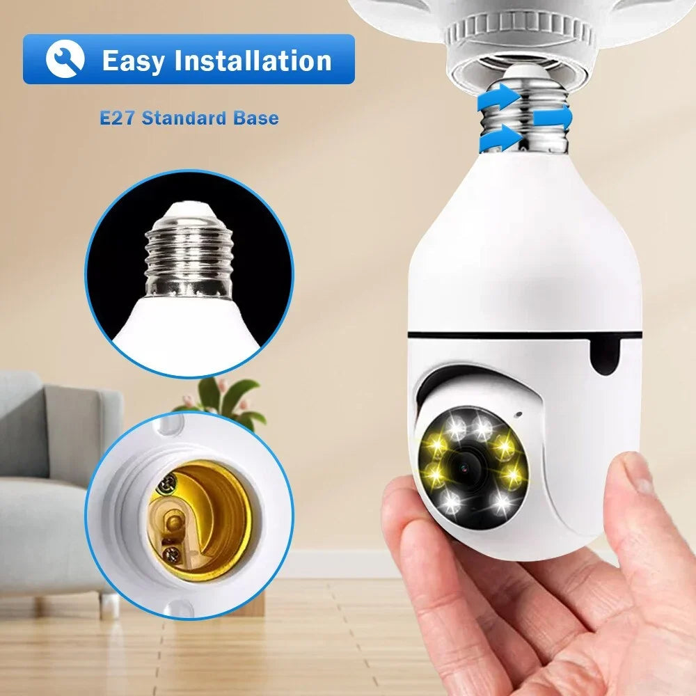 Wi-Fi Light-Bulb Security Camera — view 3