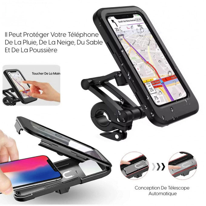 Weather-Resistant Bicycle and Motorcycle Phone Holder — view 3