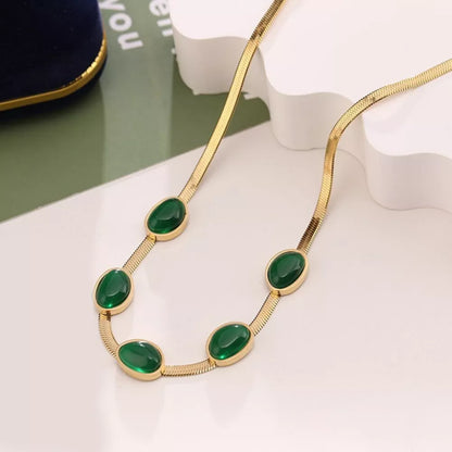 Green Crystal-Effect Jewellery Set — view 4