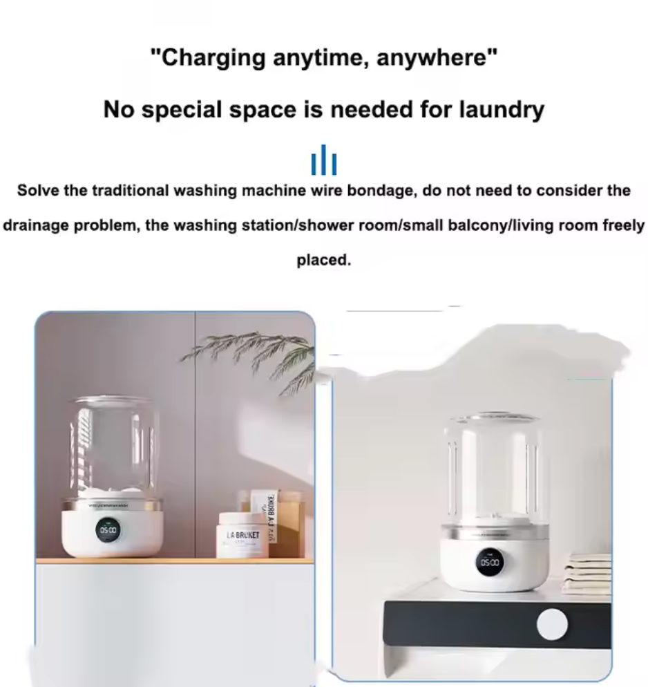 Compact Rechargeable Clothes Washer — view 3
