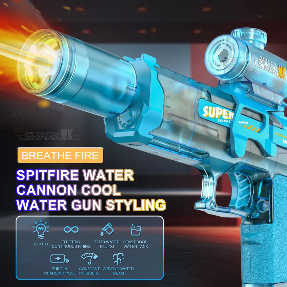 Electric Water Blaster with LED Effect — view 3