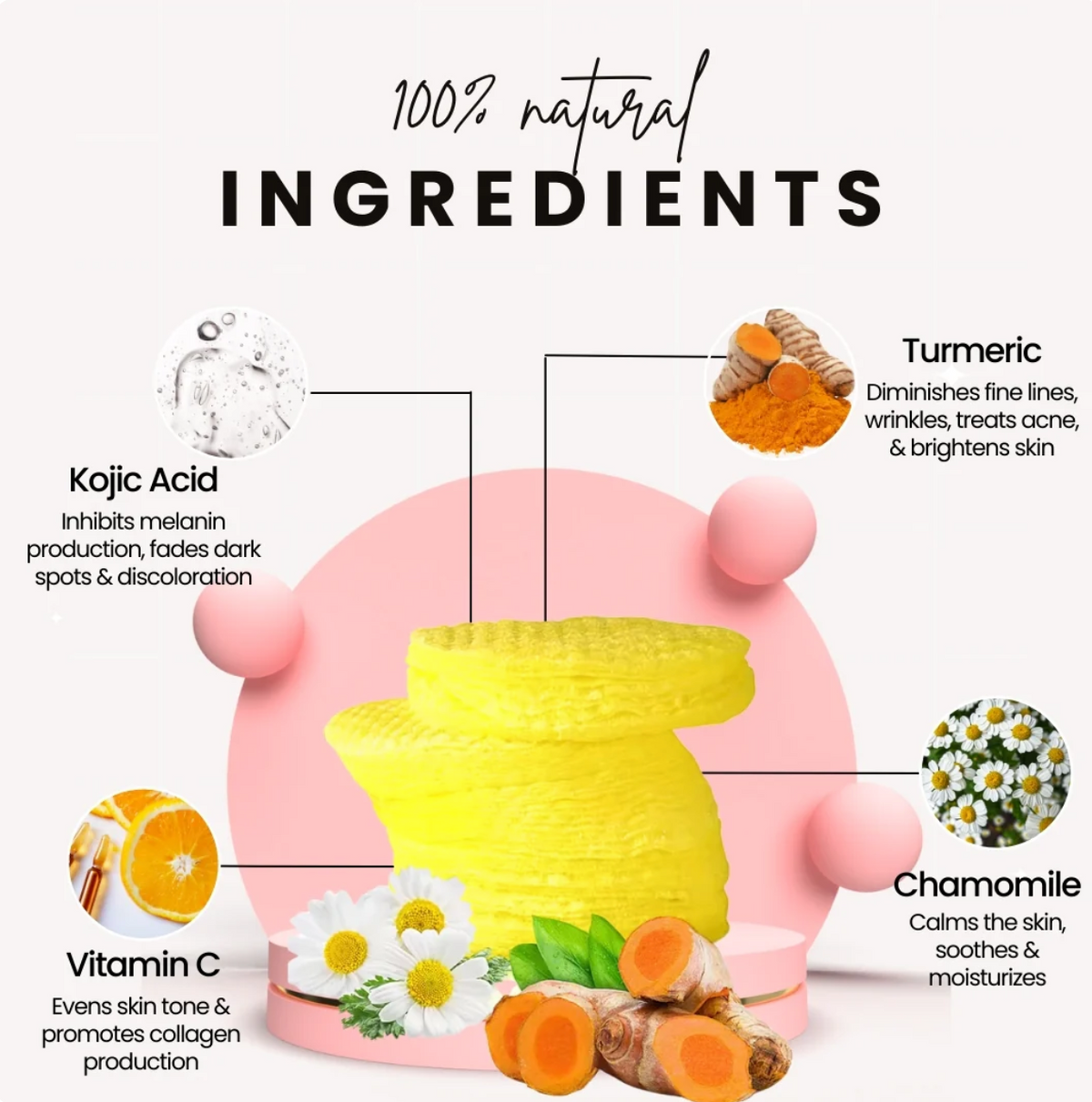 Turmeric and Kojic Acid Skincare Pads — view 4