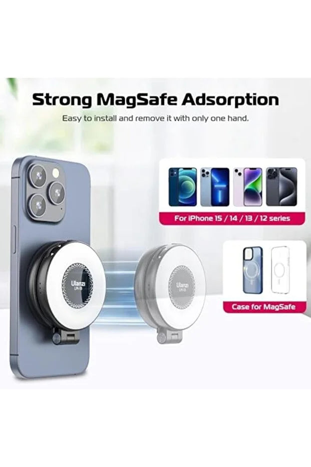 Magnetic Selfie Ring Light with Mirror — view 4