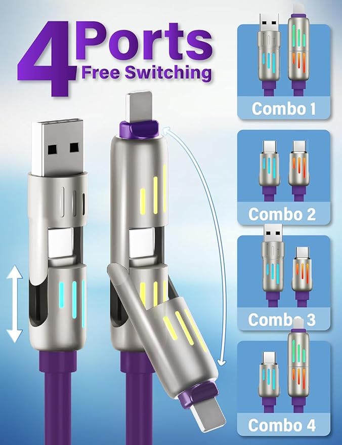 240W 4-in-1 USB-C Charging Cable — view 4