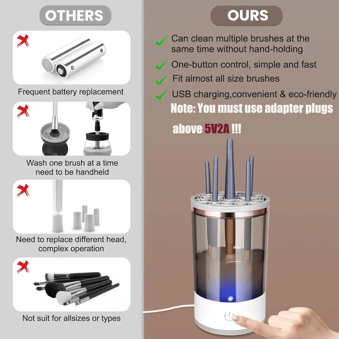 USB Makeup Brush Cleaner — view 4