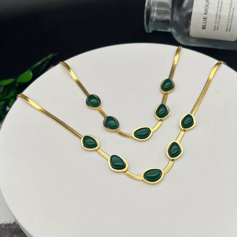 Green Crystal-Effect Jewellery Set — view 6
