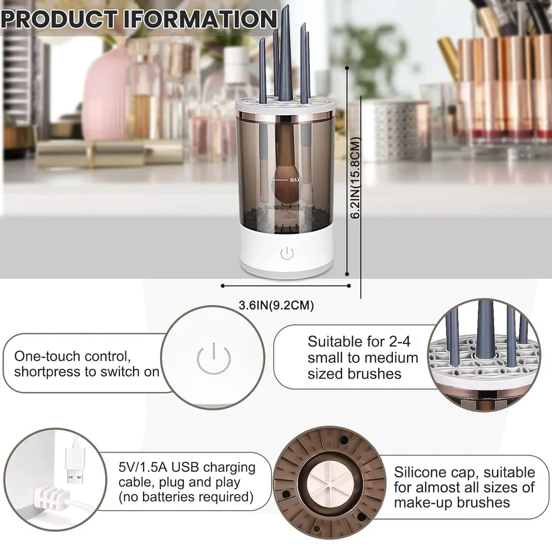 USB Makeup Brush Cleaner — view 5