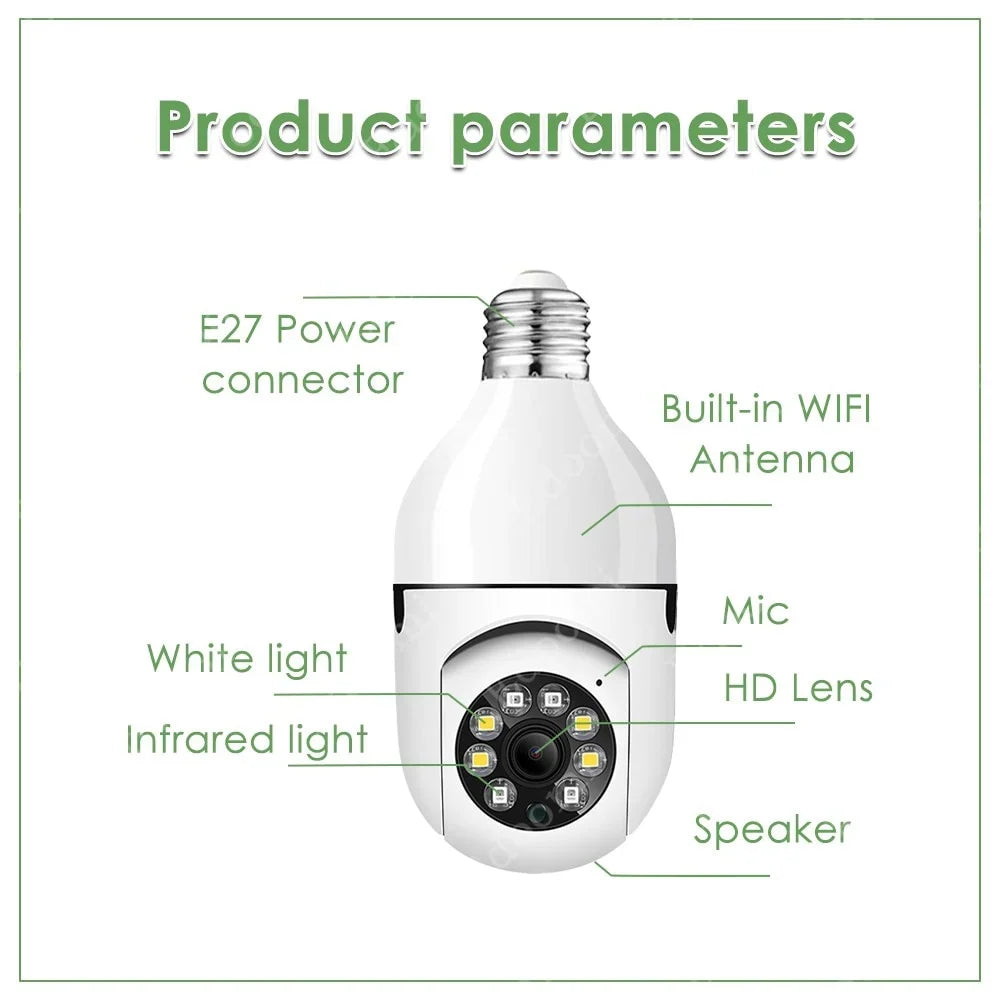 Wi-Fi Light-Bulb Security Camera — view 5