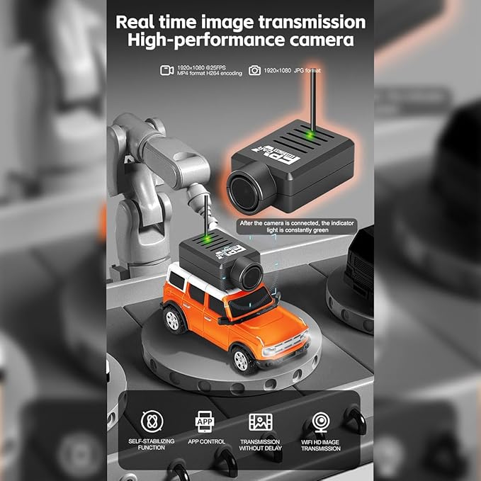 Mini Remote-Control Car with FPV Camera — view 3