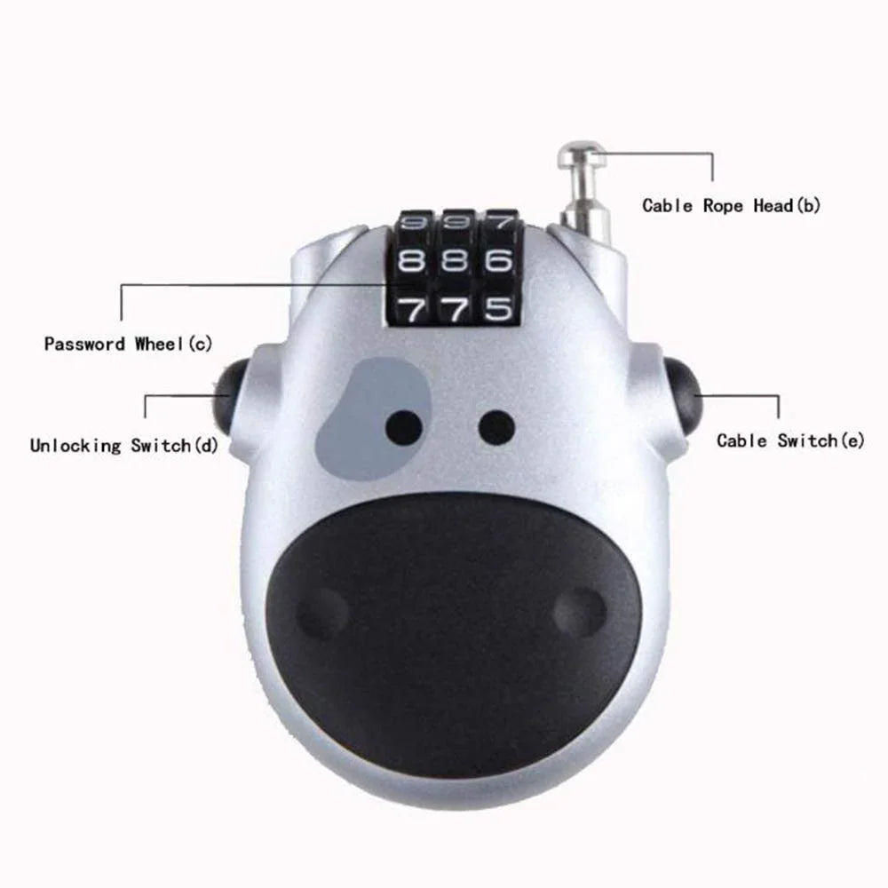 Adjustable Cable Combination Lock — view 5