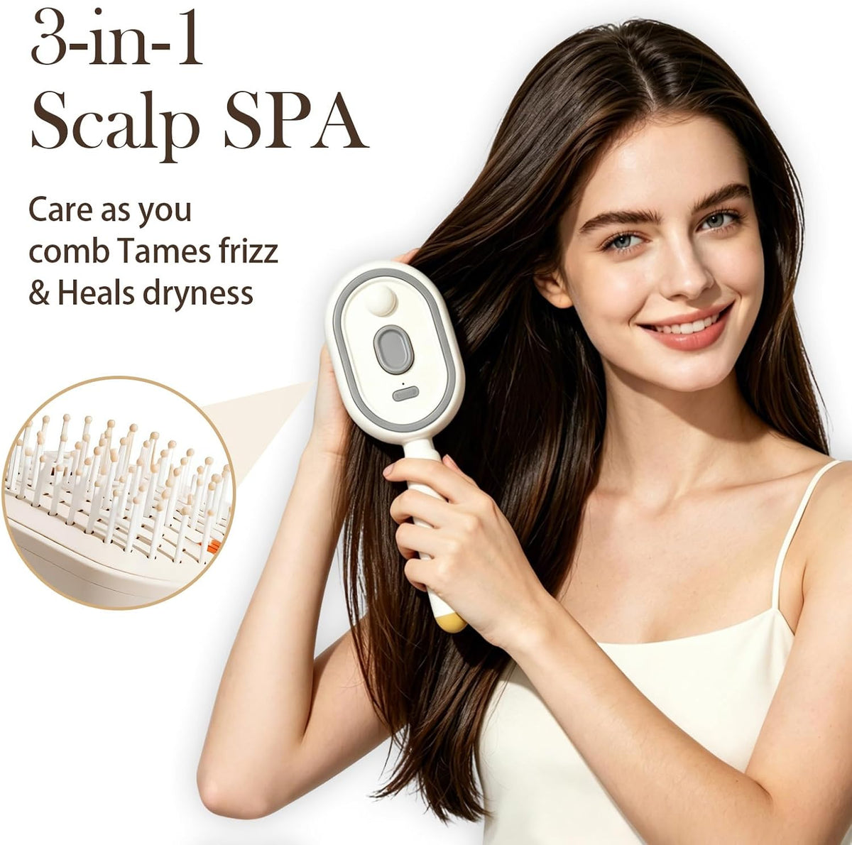Electric Scalp Massage Brush with Mist — view 4