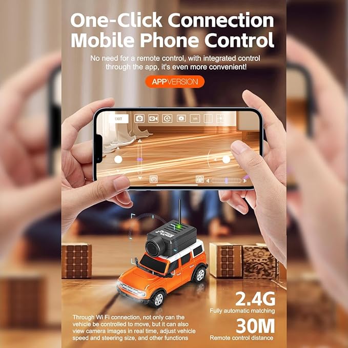 Mini Remote-Control Car with FPV Camera — view 2