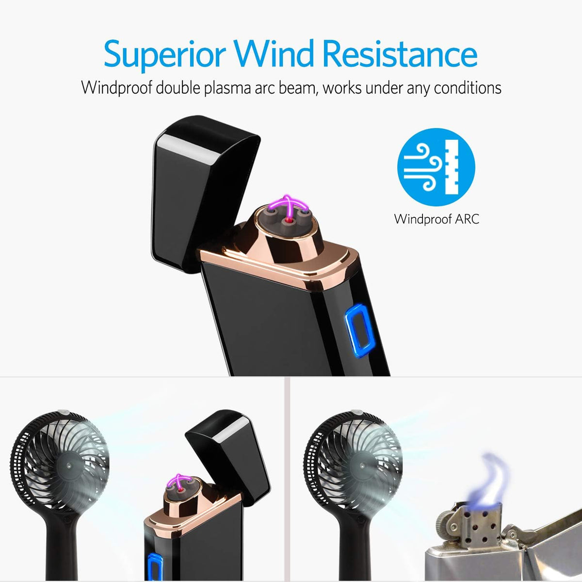 USB Rechargeable Electric Arc Lighter — view 3