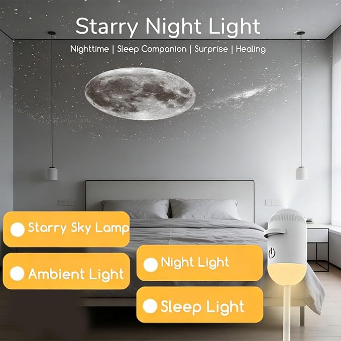3-in-1 Galaxy Projector Night Light