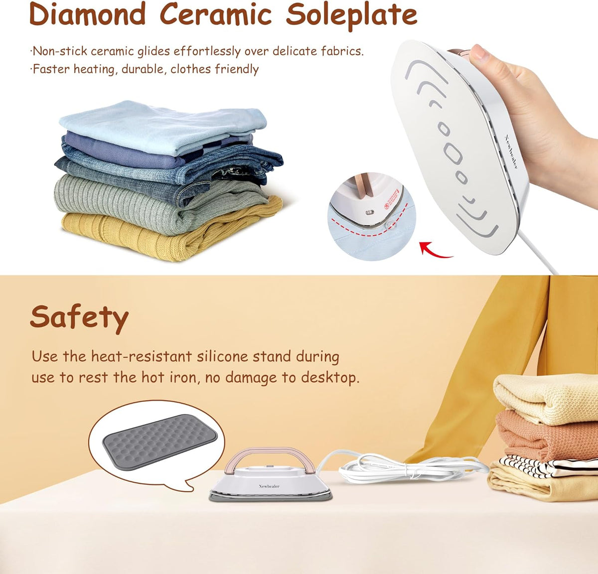 Dual-Voltage Travel Iron — view 3