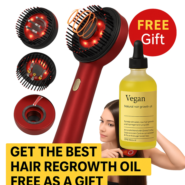 3-in-1 Scalp Massage and Oil Brush