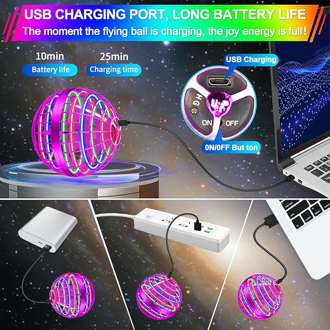 LED Flying Orb Ball with Boomerang Flight - view 4
